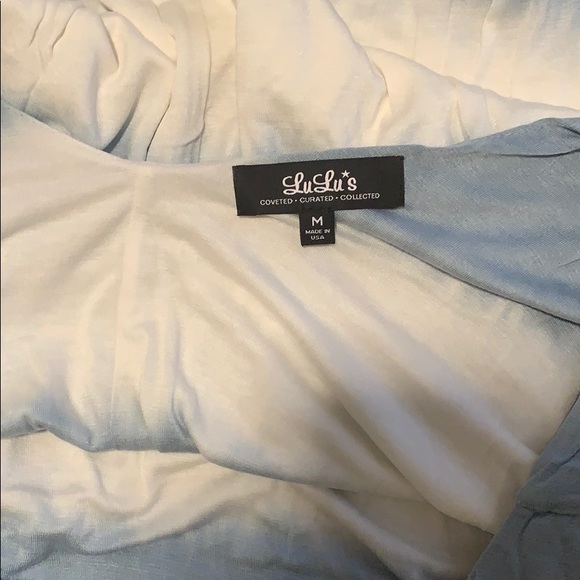 LAST 1️⃣ Lulus Blue/White Tie Die Dress 🌊 - Picture 3 of 4